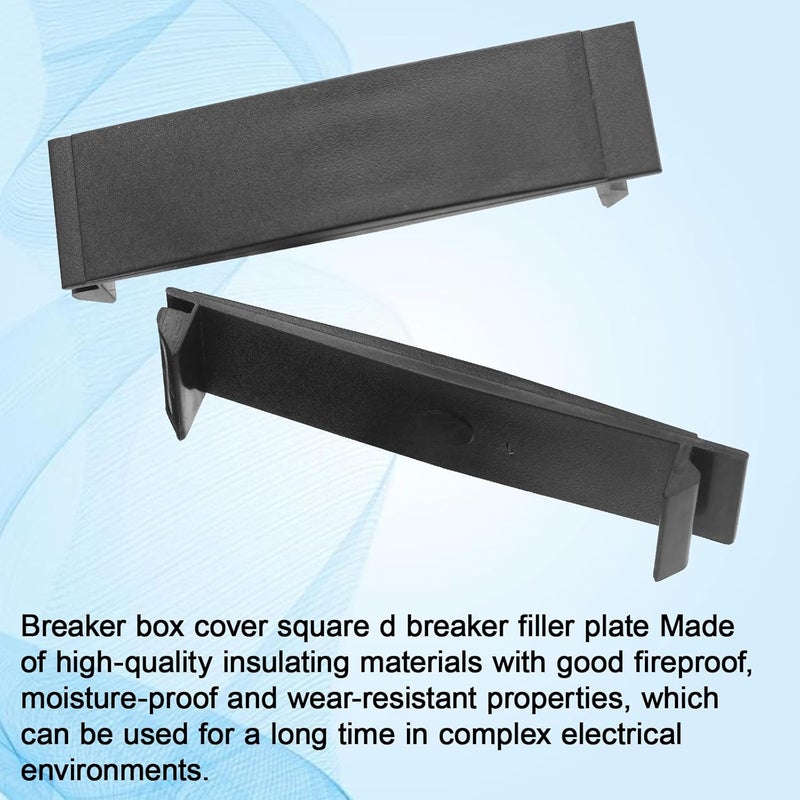 EAORBD Breaker Filler Plate for 3/4 Inch Square D Inqoin and GE Electric Panel Cover, with Electrical Panel Labels and Fuse Box Stickers for Universal Circuit Breaker Panel Cover 10-Pack (3/4 Inch) - Image 4